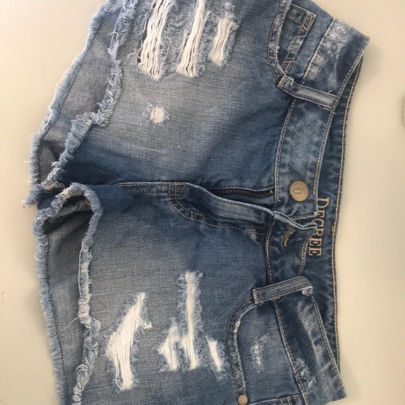 2 pair of Distressed Jean shorts - Picture 4 of 5